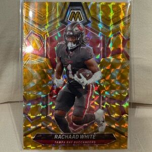 2024 Rachaad White Panini Mosaic Yellow reactive Prizm Mint condition…